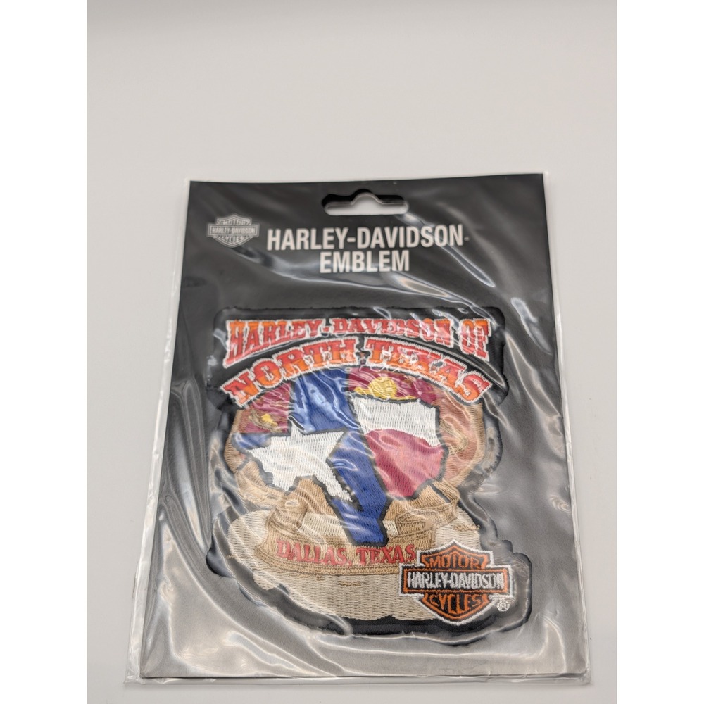 Harley-Davidson Patch Unisex OS Multi New North Texas Dallas Sew On Emblem Biker